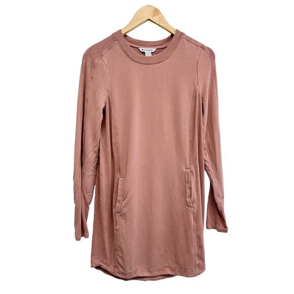 Athleta Balance Dress Long Sleeve Front Pockets Size Extra Small Crewneck - Picture 1 of 12